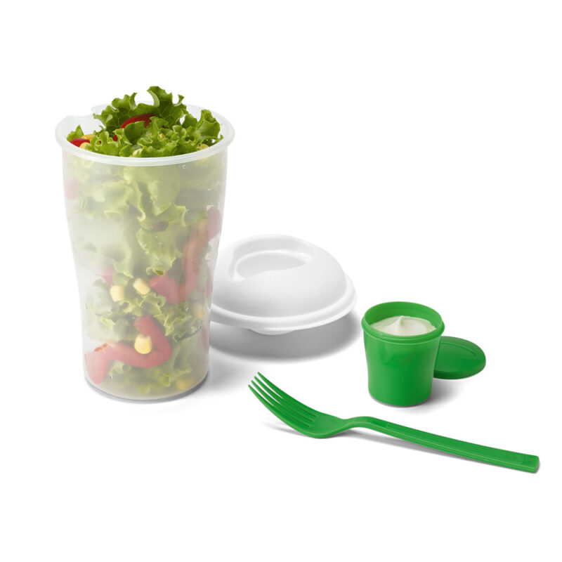 Copo para salada em PP com garfo e molheira 850 mL - Imagem 9