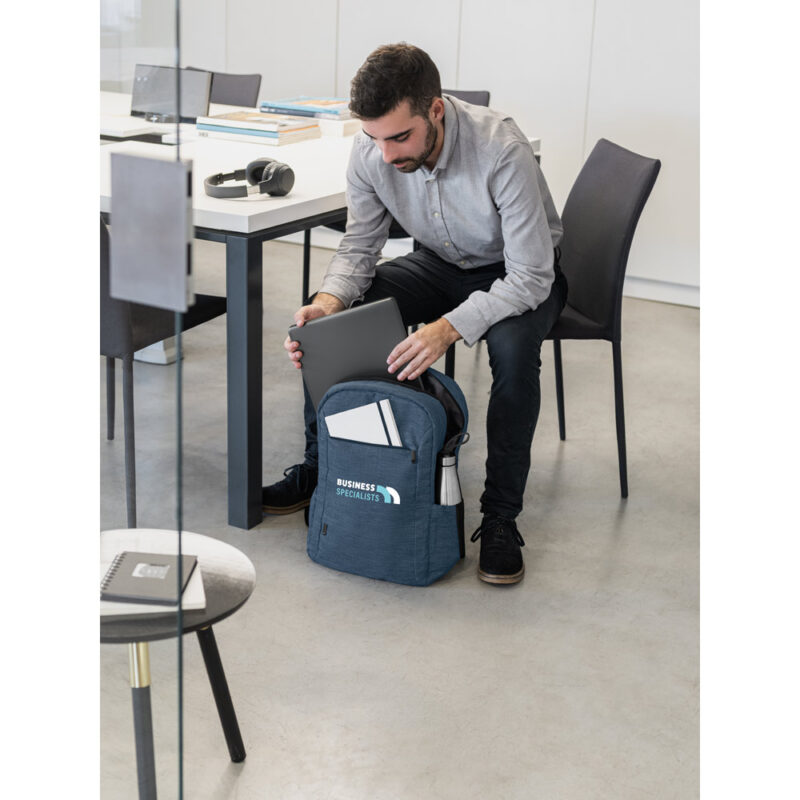 Mochila para notebook portátil em 300D poliéster reciclado (100% rPET) 15.6" - Imagem 6