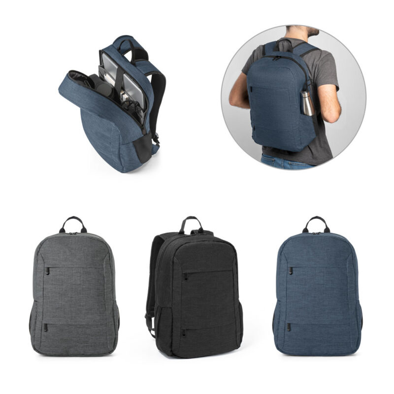 Mochila para notebook portátil em 300D poliéster reciclado (100% rPET) 15.6" - Imagem 7