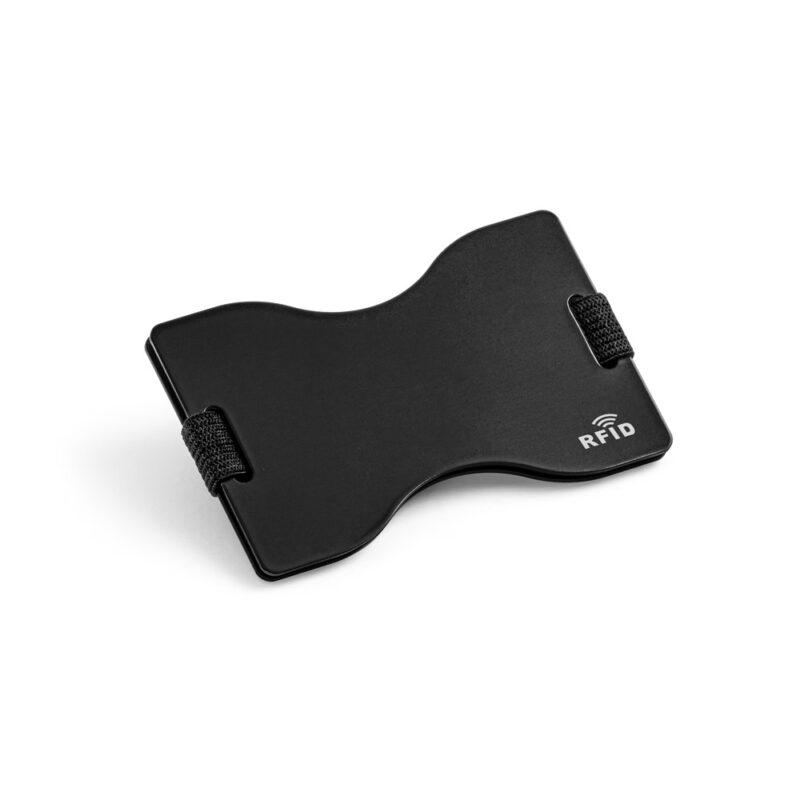 Porta cartões com bloqueio RFID e fita elástica em poliéster - Imagem 7