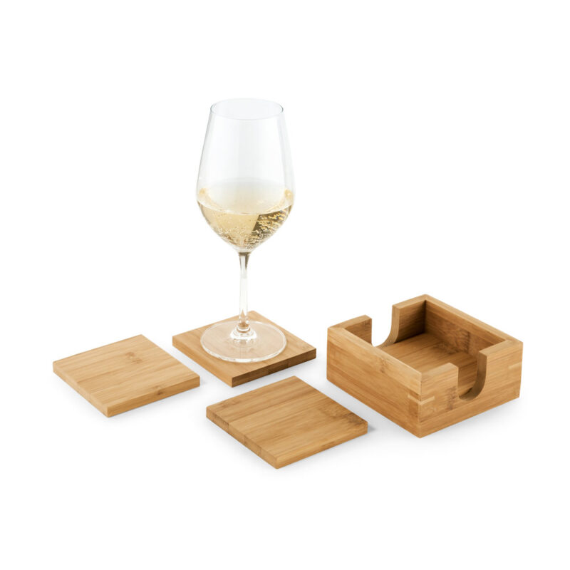 Kit de 4 porta copos em bambu - Imagem 4