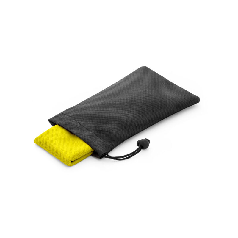 Toalha esportiva refrescante em 100% poliéster reciclado (100% rPET) com bolsa em non-woven - Imagem 9