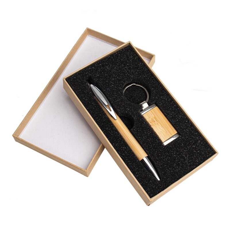 Kit Caneta e Chaveiro Bambu - Imagem 3