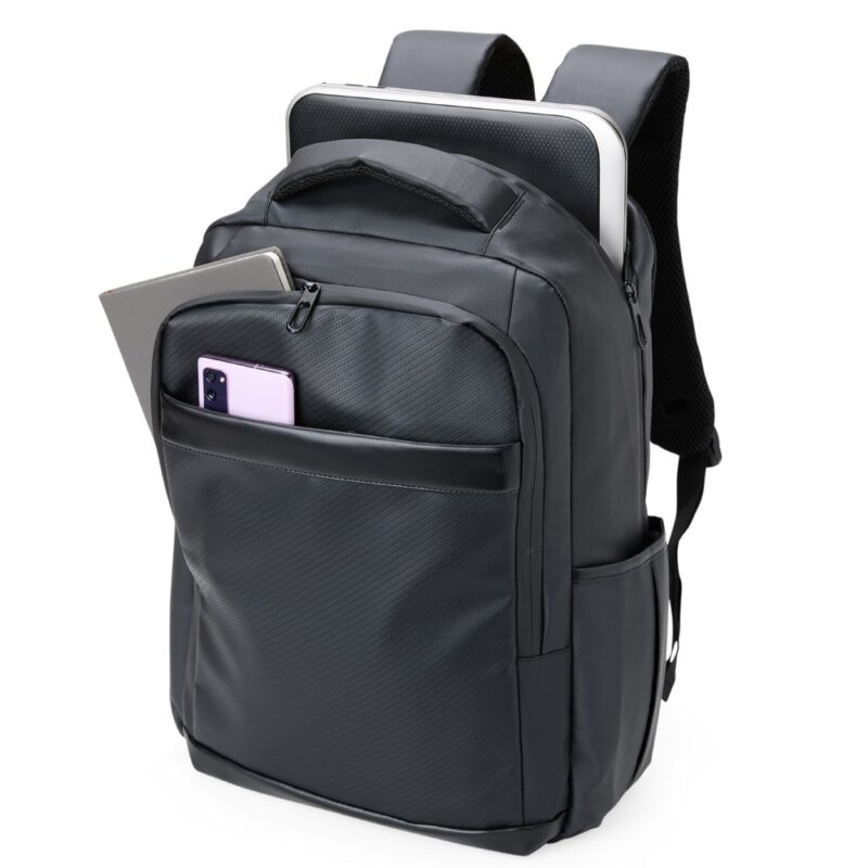 Mochila Couro Sintético USB 21 Litros - Imagem 2