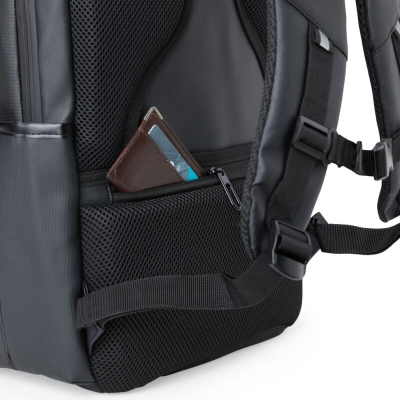 Mochila Couro Sintético USB 21 Litros - Imagem 4