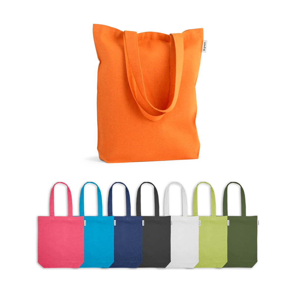 Sacola em 50% algodão, 30% algodão reciclado e 20% poliéster reciclado (220 g/m²)