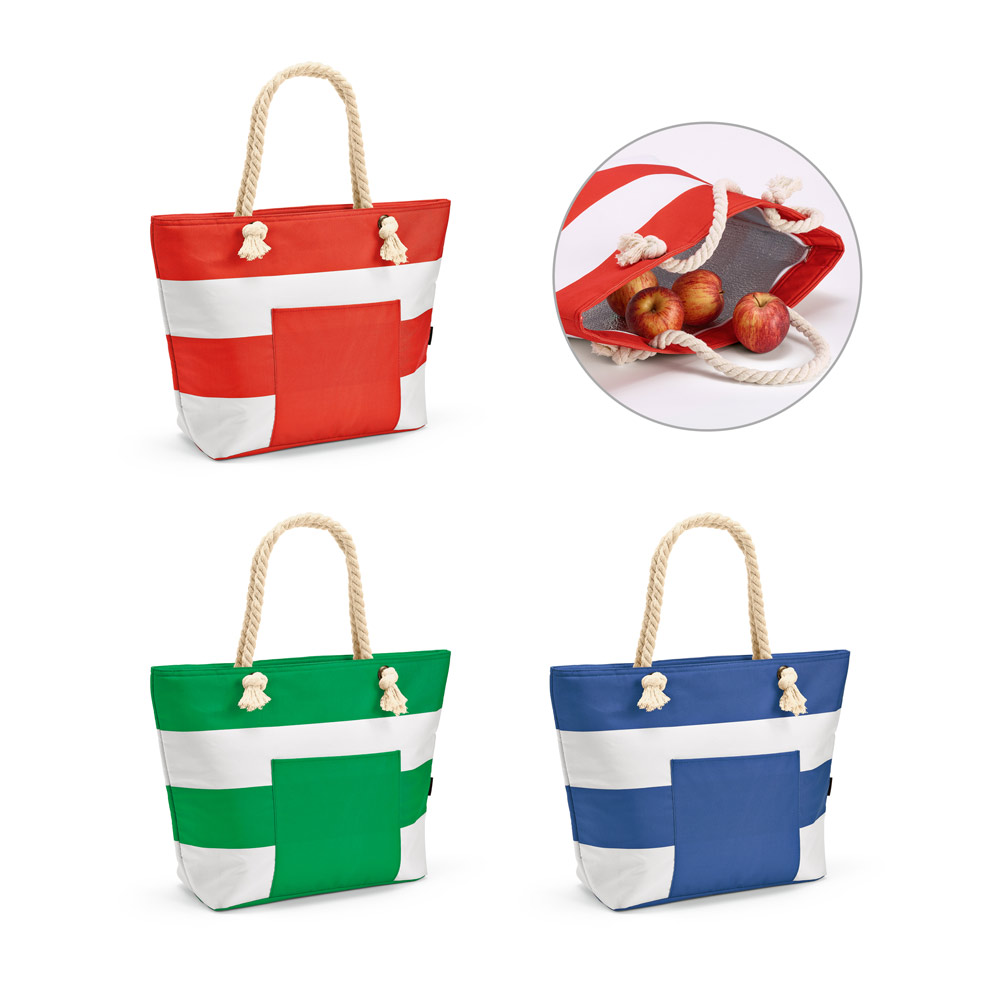 Sacola térmica em 600D poliéster reciclado 16 L