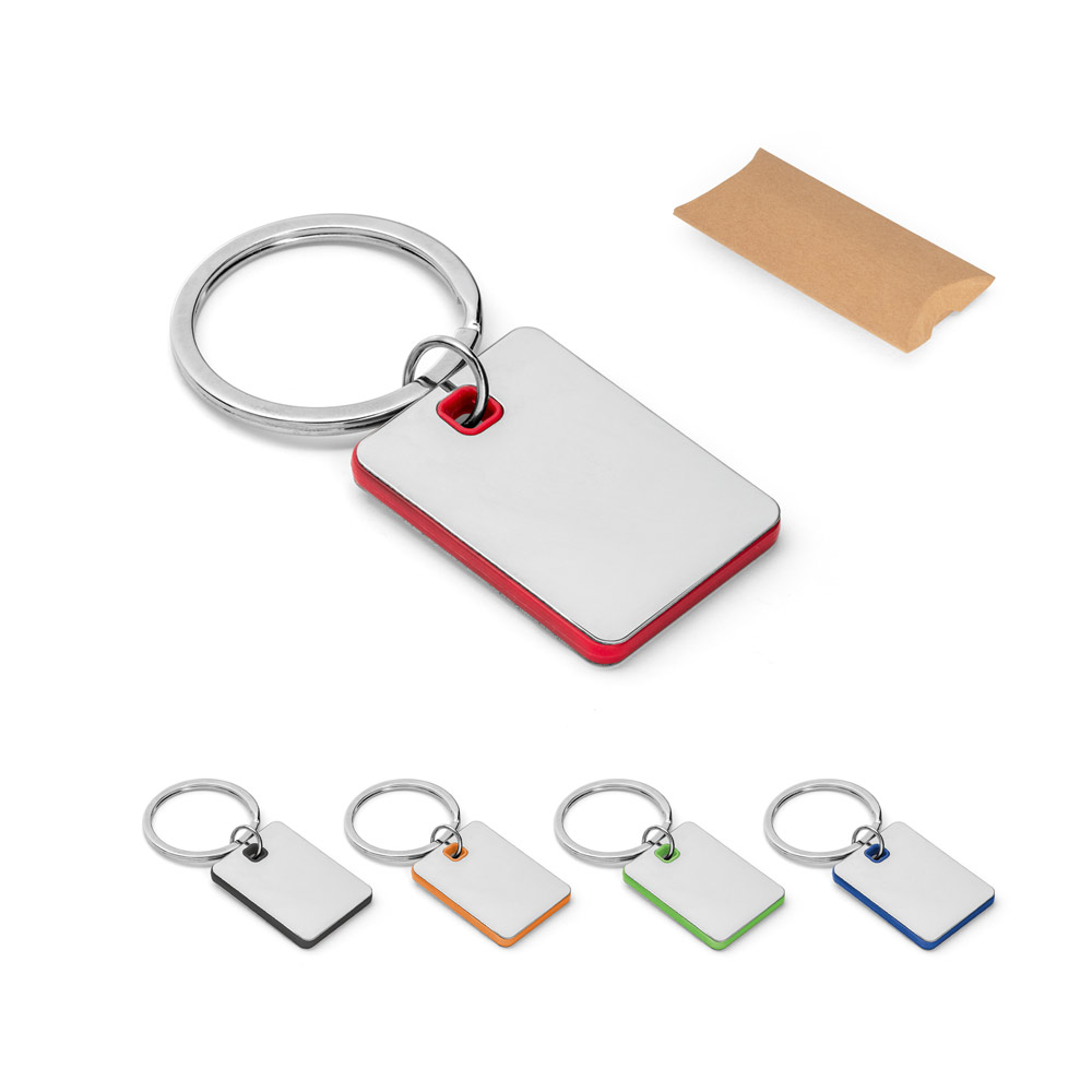 Chaveiro em metal e ABS